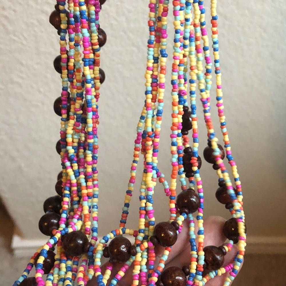 Multi Strand Bead & Ocean Beach Vibe Necklace 2 sets with earrings